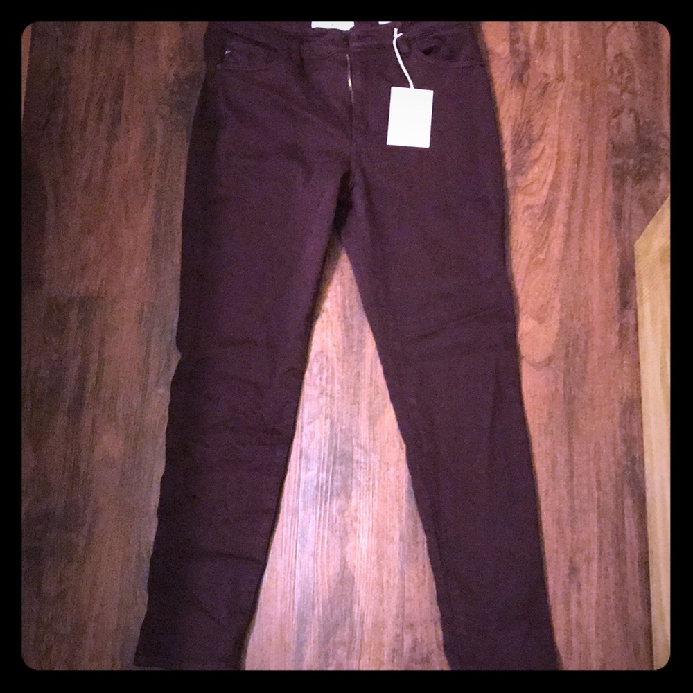 NWT Burgundy KanCan Jeans